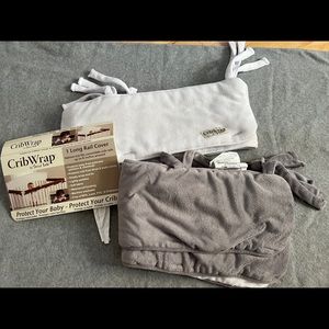 Trend lab cribwrap fleece rail covers set